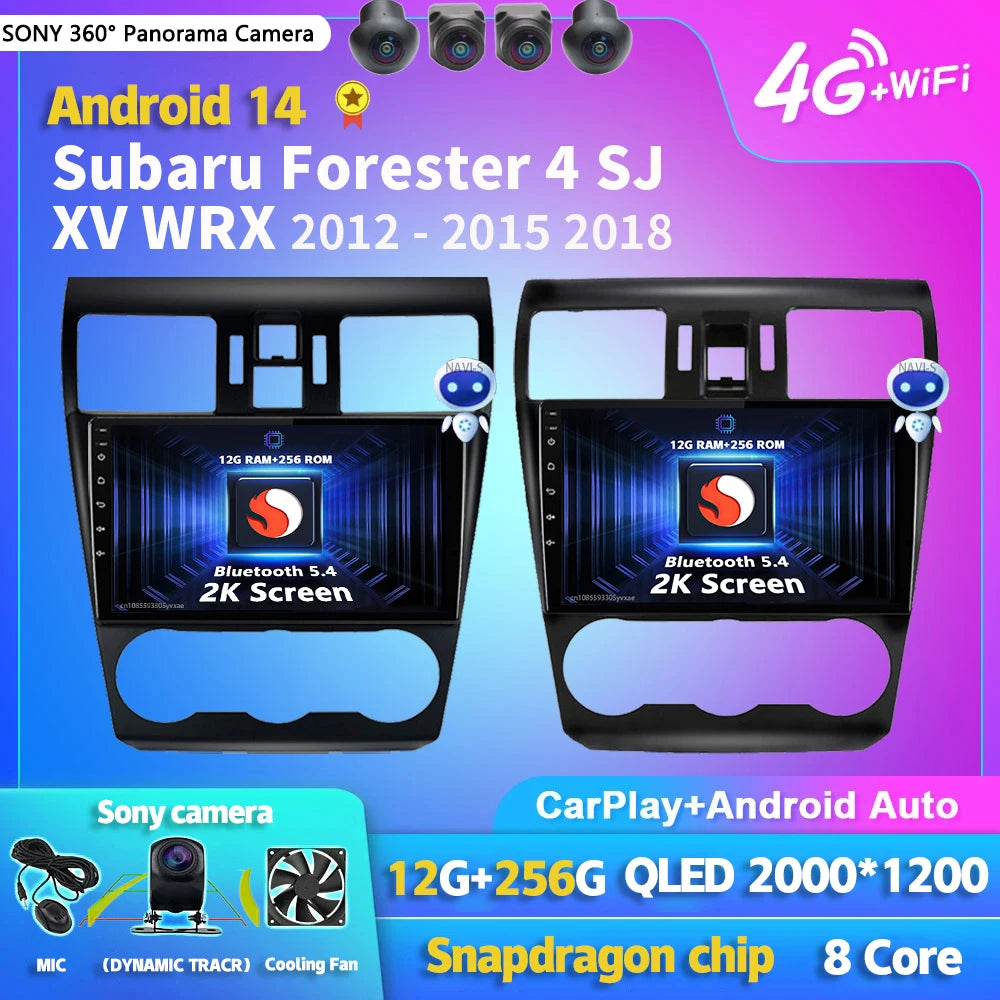 Android 14 Carplay Car Radio Multimedia Player For Subaru Forester 4