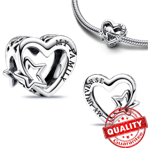 New Arrival 925 Sterling Silver Love You Mom Entwined Infinite Hearts