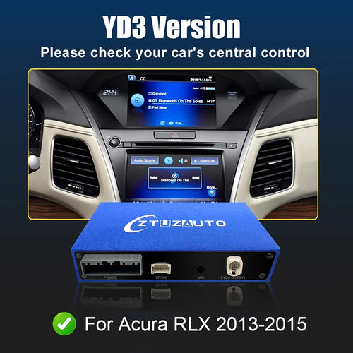 Car Ai Box Wireless Apple Carplay Android Auto For Acura YD3 MDX RDX