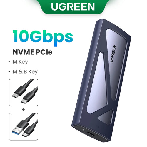 UGREEN M2 SSD Case NVME SATA Dual Protocol M.2 to USB Type C 3.1 SSD