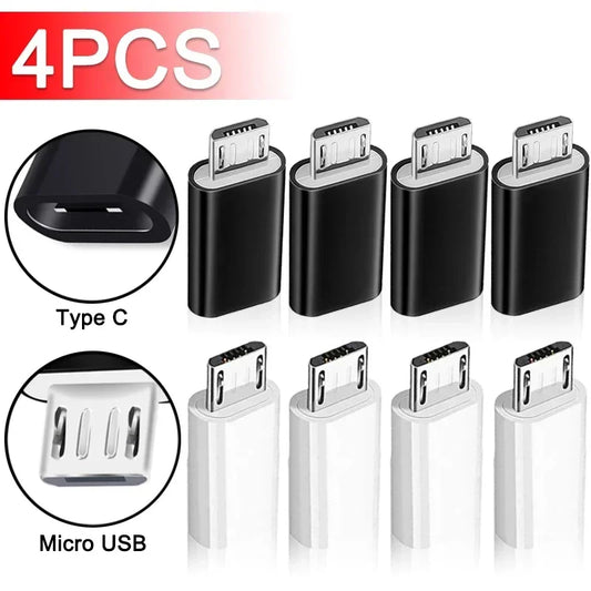 4/2/1PCS Mobile Phone Adapters Micro USB Male To Type C USB C Female