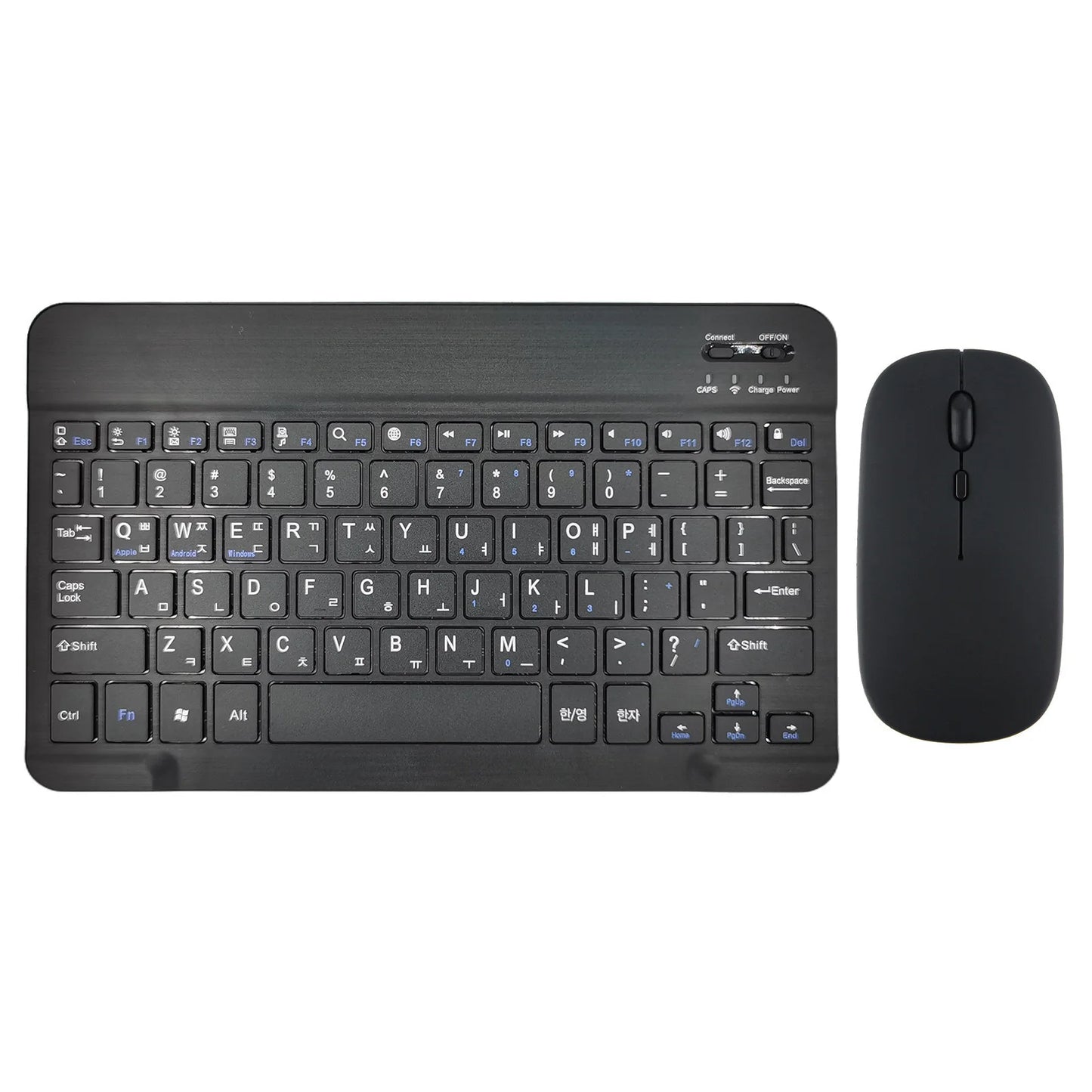 Bluetooth Wireless Keyboard Mouse Russian Spanish Korean For iPad