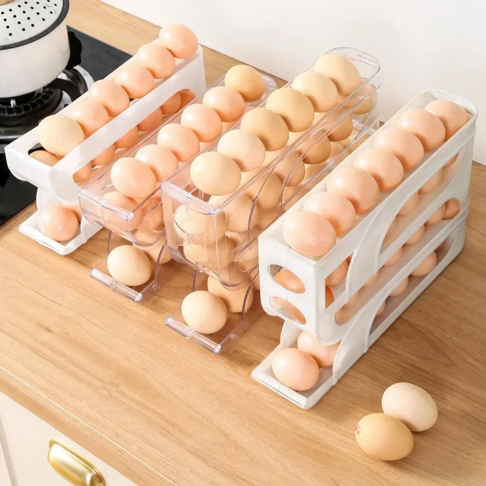 Large Capacity Automatic Egg Roller Household Four Tier Refrigerator