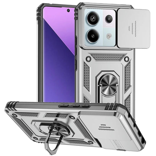 Shockproof Armor Funda For Xiaomi Redmi Note 13 Pro 5G 4G Slide Lens