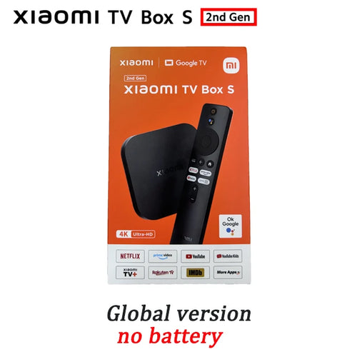 Global Version Xiaomi Mi TV Box S 2nd Gen 4K Ultra-HD Quad-core