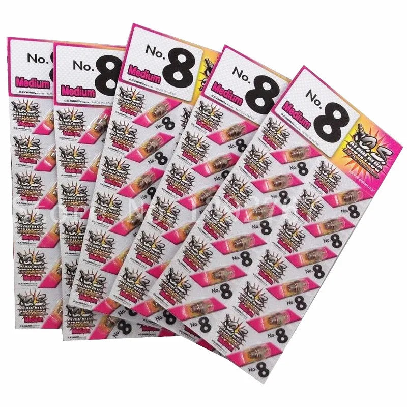 12 Pieces OS O.S. 8 No.8 #8 Standard Glow Plug Spark Medium For RC Car