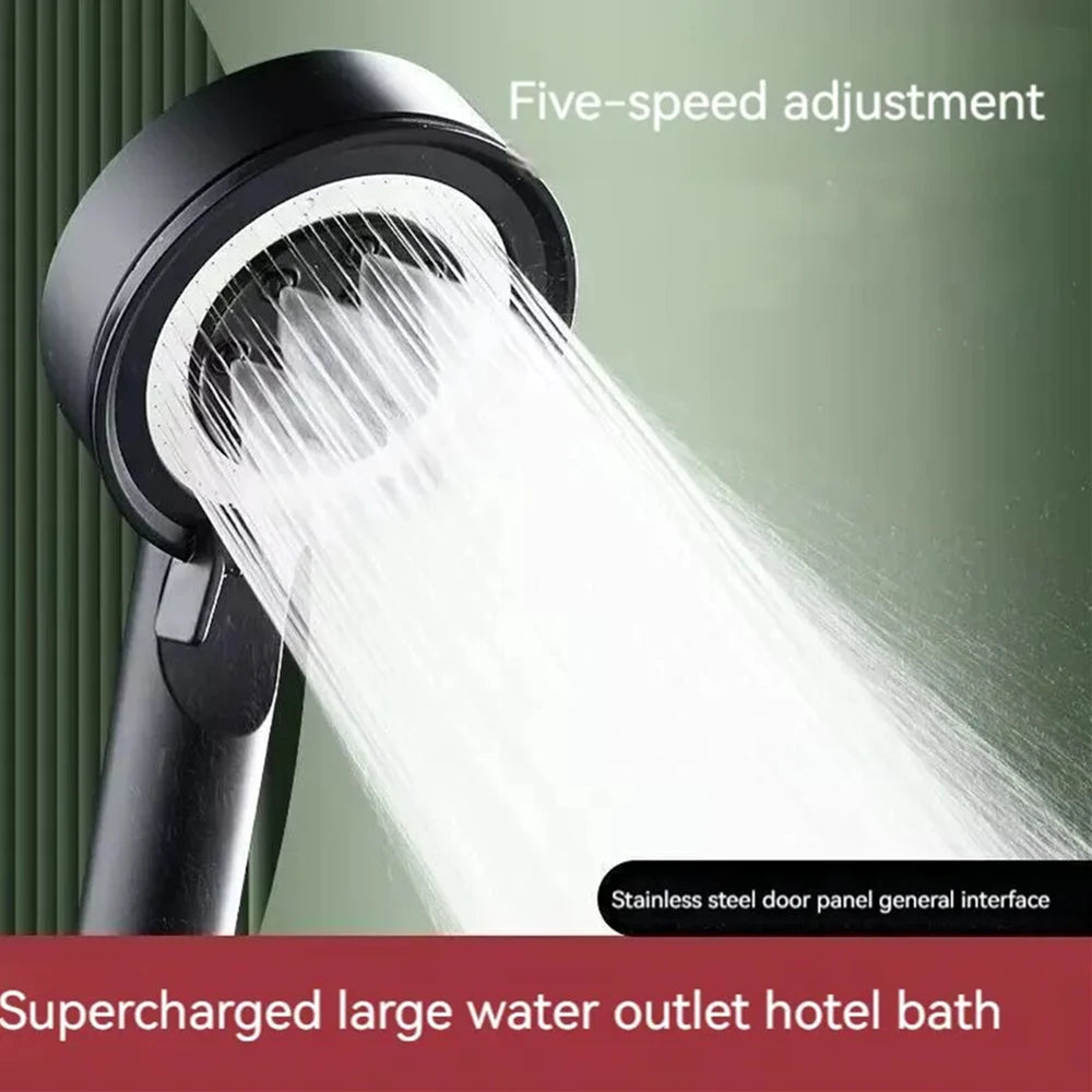 5 Modes Bathroom Shower Head Handheld High-Pressure Water Saver