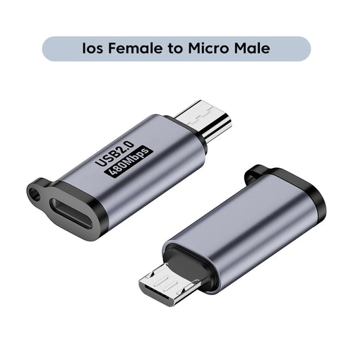 Micro USB To Type C Adapter Mini USB To USB C 480Mbps Fast Data