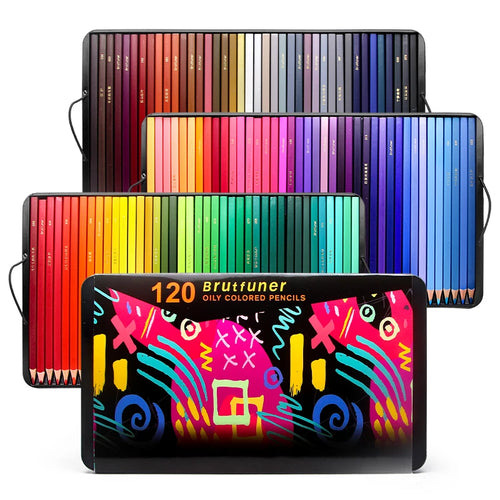Brutfuner 48/72/120/150/160/180Colors Pencils Professional Oil Wood