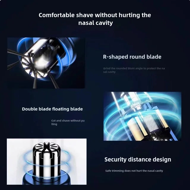 Adult Electric Nose Hair Trimmer Ear Hair Nose Hair Black Trimmer