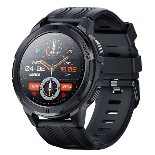 Skmei 1.43 Inch Amoled 1atm Waterproof Pedometer Smartwatch Heart Rate