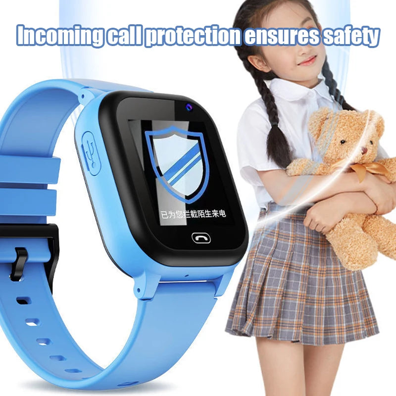 4G Kids Smart Phone Watch SOS Call LBS Tracker Location Sim Card Clock