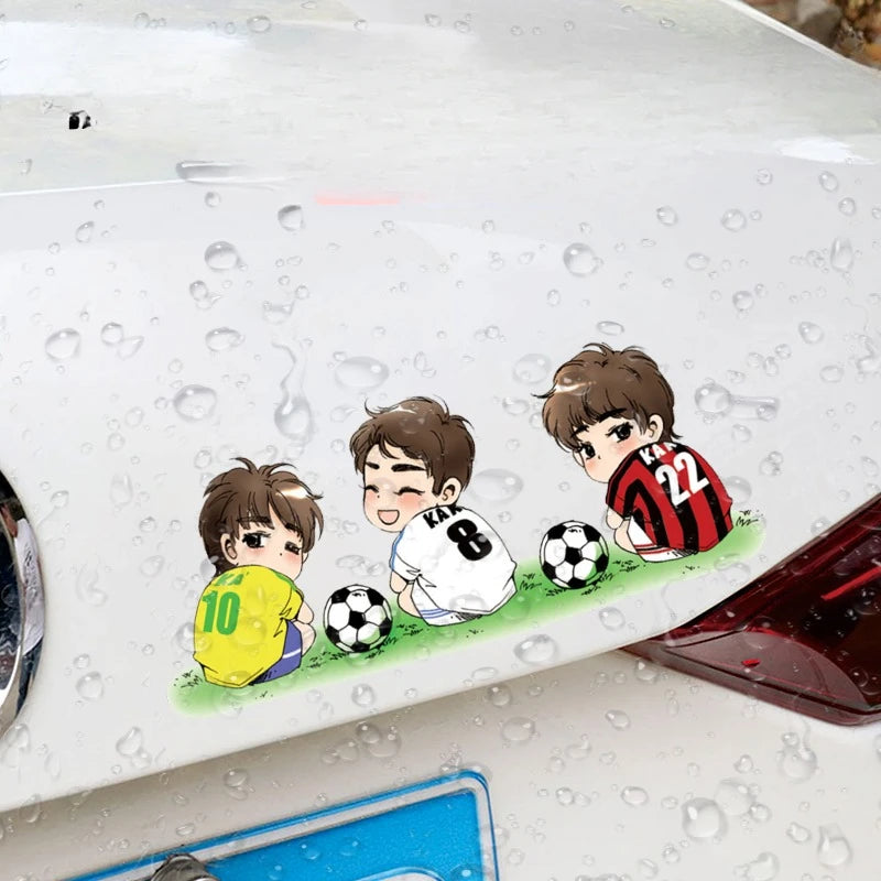 Cartoon Character Car Stickers Football Decal Waterproof Vinyl Decals
