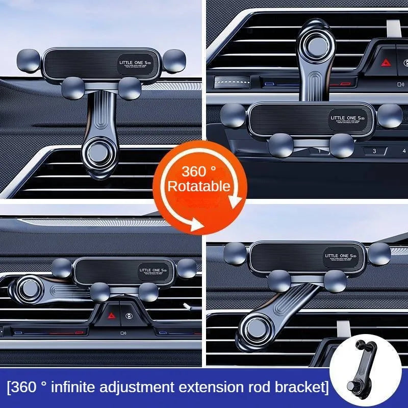 LEIBOO Gravity Car Phone Holder Air Vent Telescopic Car Phone Mount