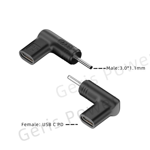 PD 100W Type C to Universal Laptop Charger Converter for Asus Lenovo