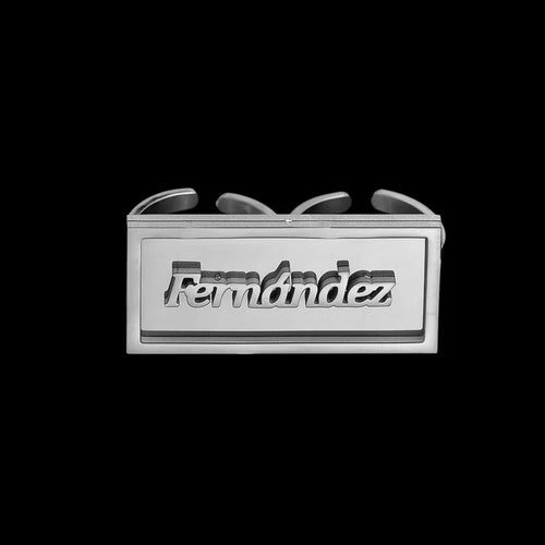 Nextvance Custom Name Double Layer Welding Rings 2 Finger Stainless