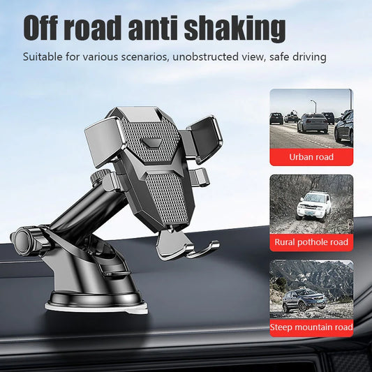 Car Phone Mount Long Arm Suction Cup Sucker Car Phone Holder Stand