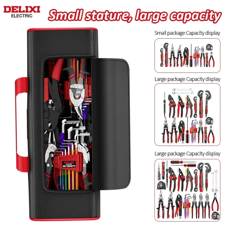DELIXI ELECTRIC Tool Bag Oxford Cloth Portable Storage Bag,
