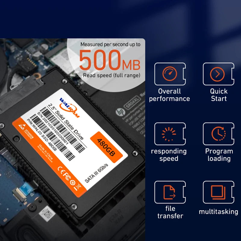 WALRAM 2.5 SATA3 SSD 1TB 120gb 240gb 480gb 128GB 256G 512gb HDD