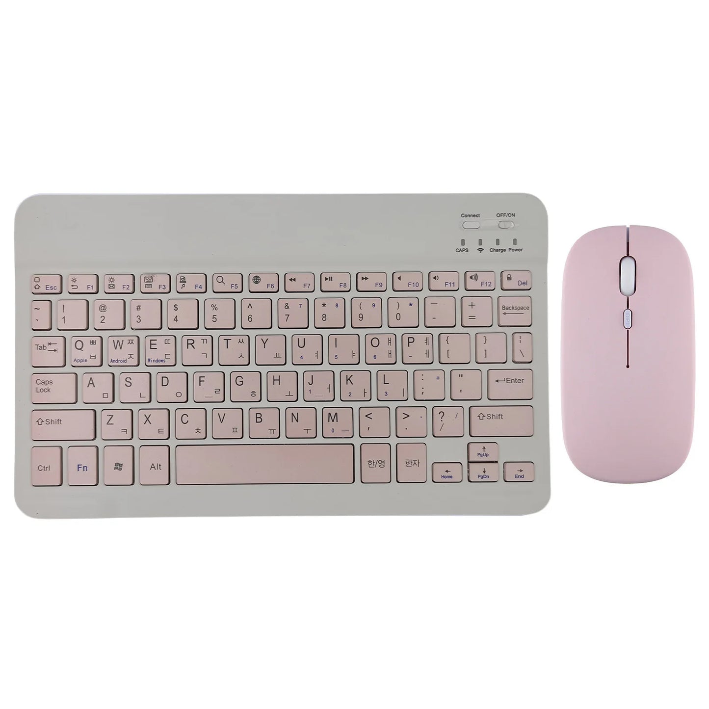 Bluetooth Wireless Keyboard Mouse Russian Spanish Korean For iPad