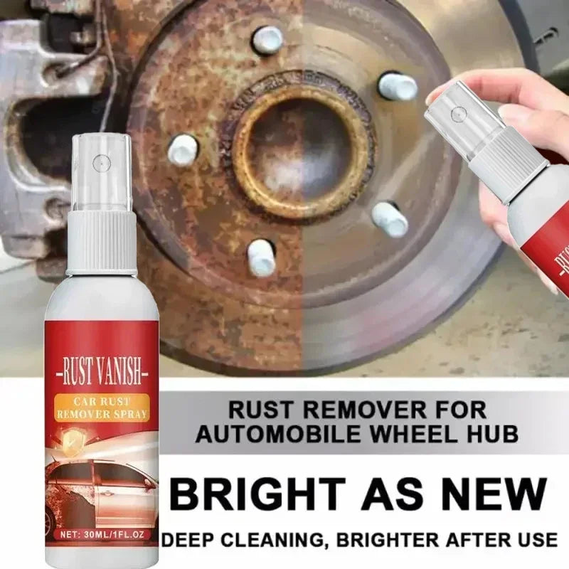 Car Rust Remover Spray Metal Surface Chrome Cleaner Car Body Paint