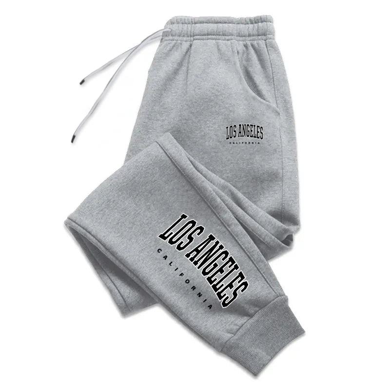 Los Angeles Womens Mens Sweatpants Elastic waist Casual Outdoors