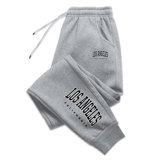 Los Angeles Womens Mens Sweatpants Elastic waist Casual Outdoors