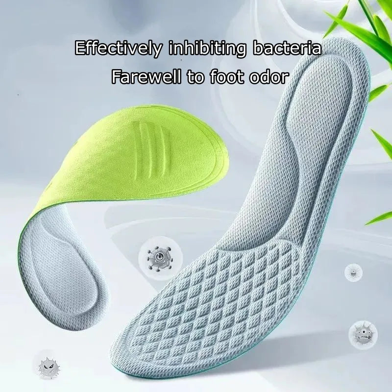 Summer Deodorant Sports Insoles for Shoes Sweat-absorbing Breathable