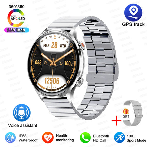 2025 New Smartwatch Women AMOLED HD Screen Always On Display Bluetooth