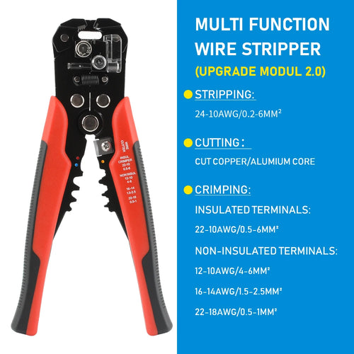 Professional Electrician Wire Tool Cable Wire Stripper Cutter Crimper