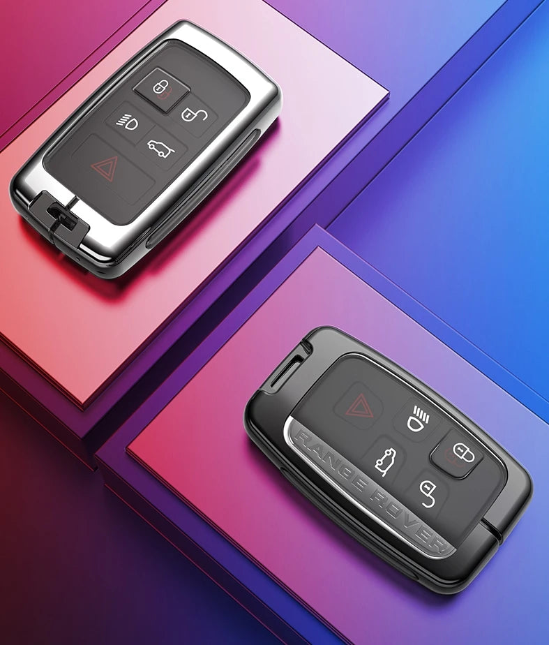 Car Zinc Alloy TPU Key Case Cover Holder For Land Rover Range Rover