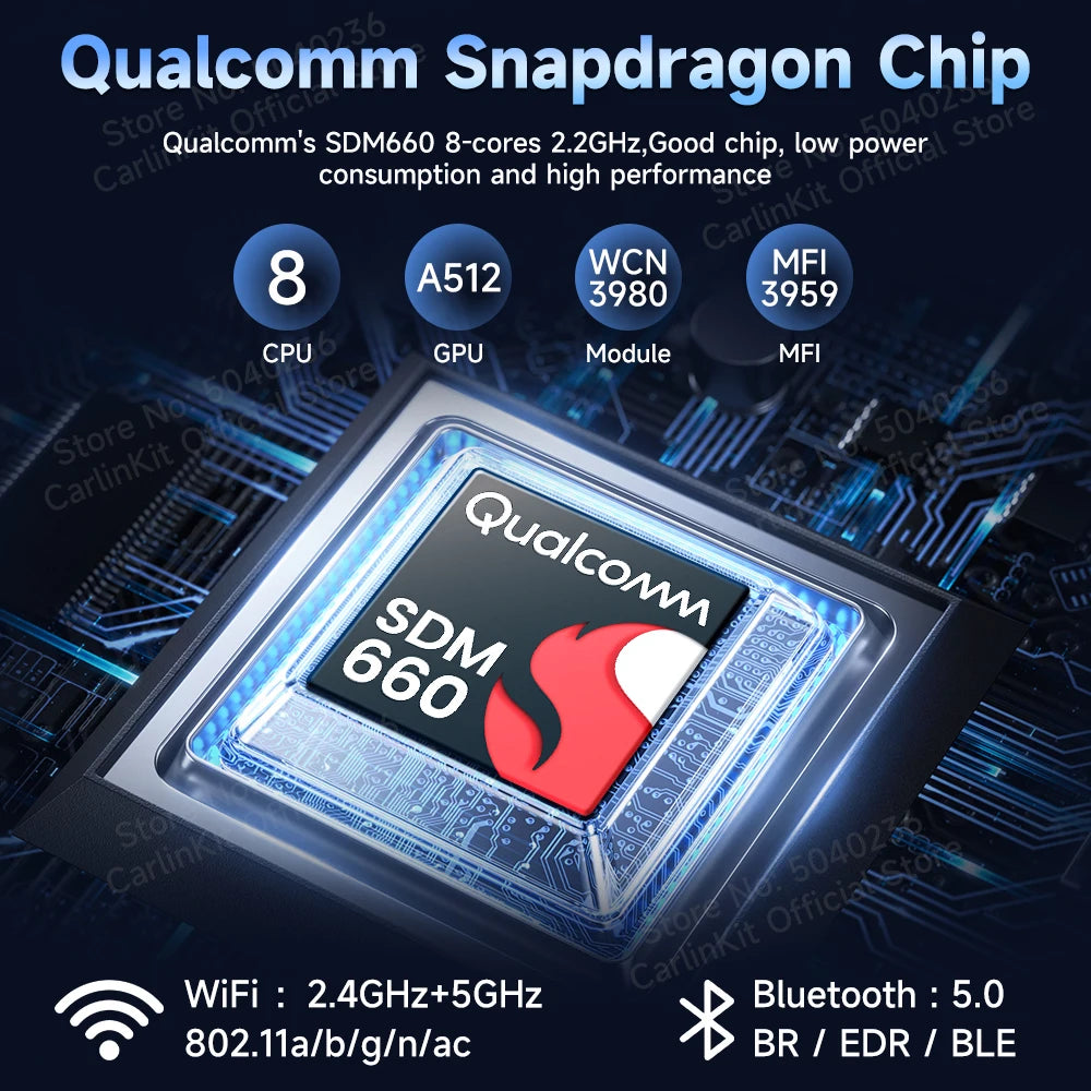 2025 Carlinkit 8G+128G Smart CarPlay Ai Box Android 13 Qualcomm SM6225