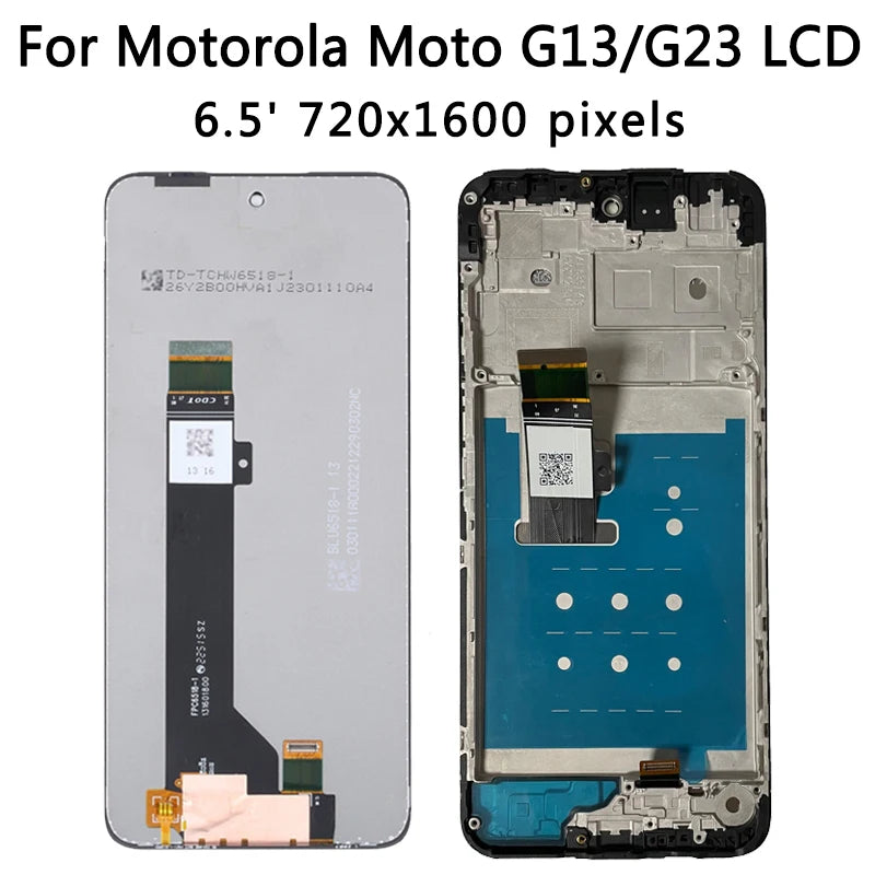 AAA Quality For Motorola Moto G13 G23 G53 G73 E13 LCD Display With