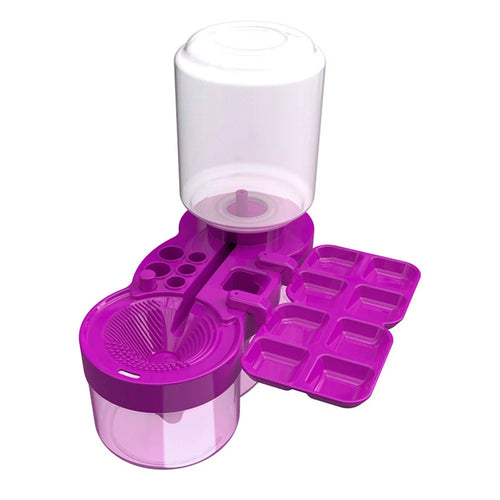 Paint Brush Washer with Drain Button Paint Brush Clean Device