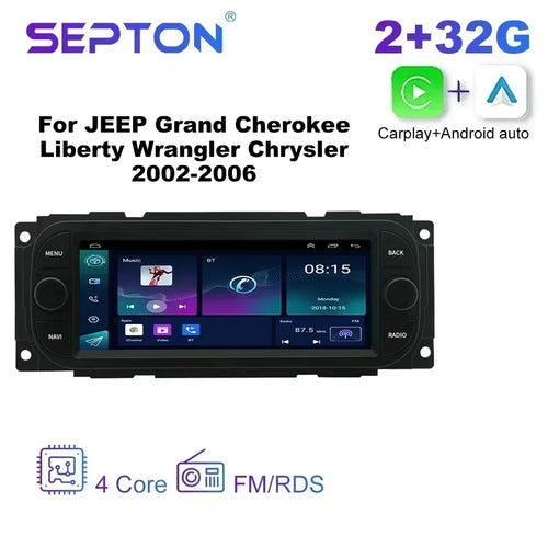 SEPTON Car Radio Stereo for JEEP Grand Cherokee Liberty Wrangler