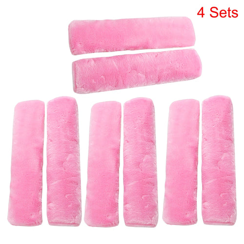 2Pcs Soft Plush Car Seat Belt Cover Shoulder Pad Winter Comfortable
