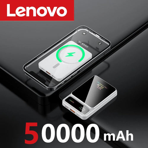Lenovo 50000mAh Magnetic Wireless Charger Power Bank Portable External