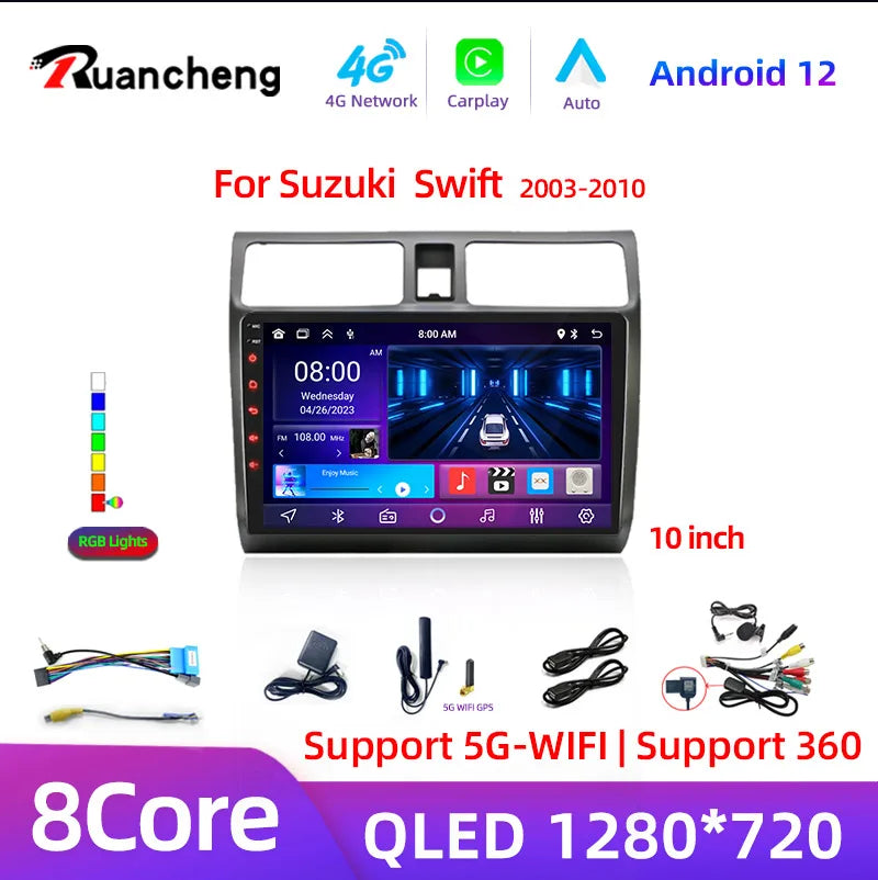2din Android 11 Car Radio for Suzuki Swift 2003 - 2006 2007 2008 2009