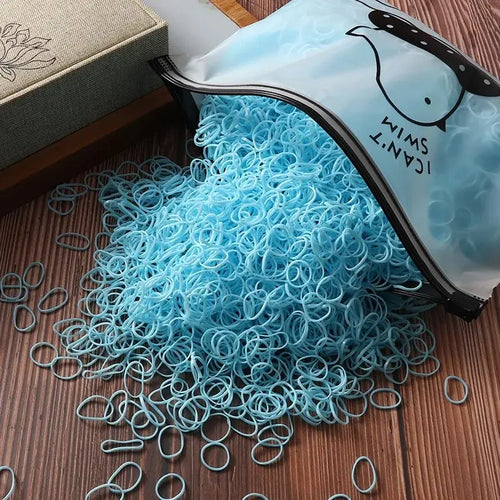 Children's Rubber Bands Small Disposable Leather Covers Tie Headbands