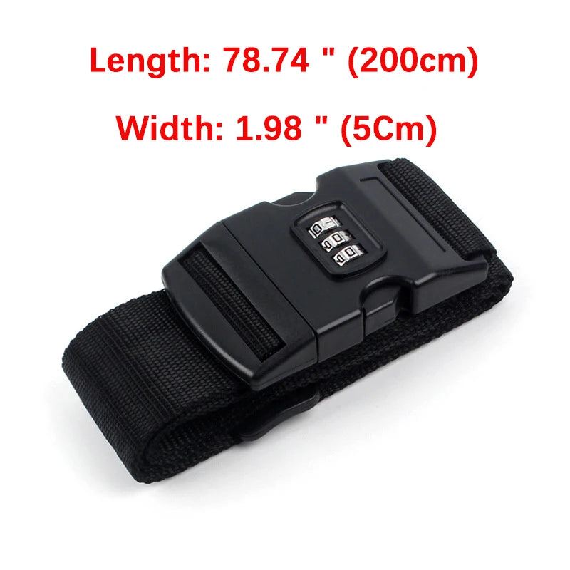 Luggage Strap Anti-theft Luggage Buckle Password Adjustable Bundling