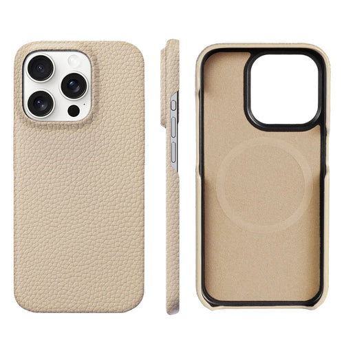 for Magsafe Case for iPhone 15 16 Pro Max Promax 16Pro Natural Cowhide