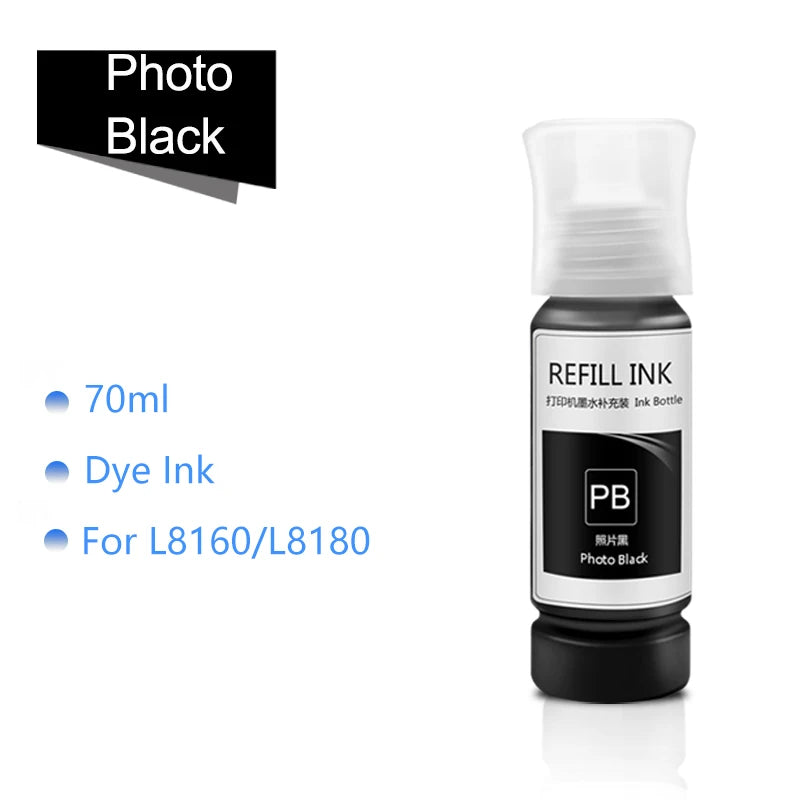 T115 T07J Refill Ink For Epson Tank L8160 L8180 Photo Inkjet Printer