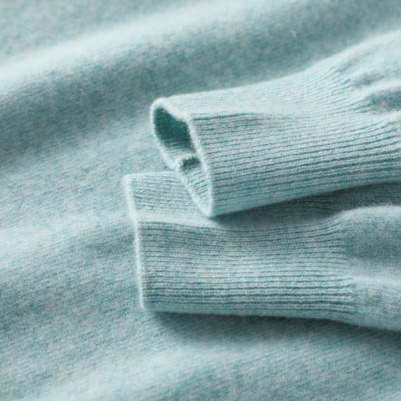 Autumn And Winter Cashmere Sweater Women's Crew Neck Pullover Casual