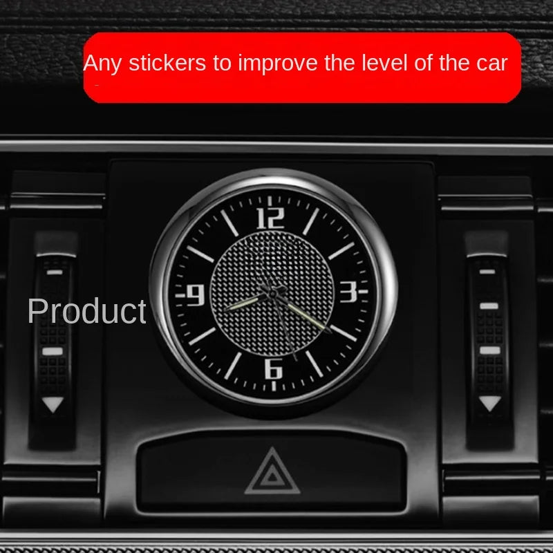 Car Clock Luminous Mini Automobiles Internal Stick-On Digital Watch