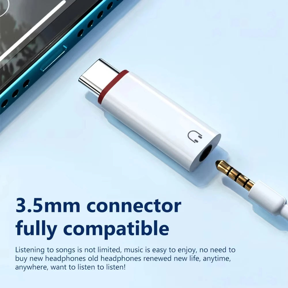 NNBILI Type c To 3.5mm Earphone Adapter 3.5 Jack USB C Audio Converter