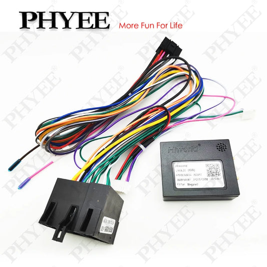 CAN Bus Decoder, 16 Pin to ISO Radio Harness Adapter, Car Android