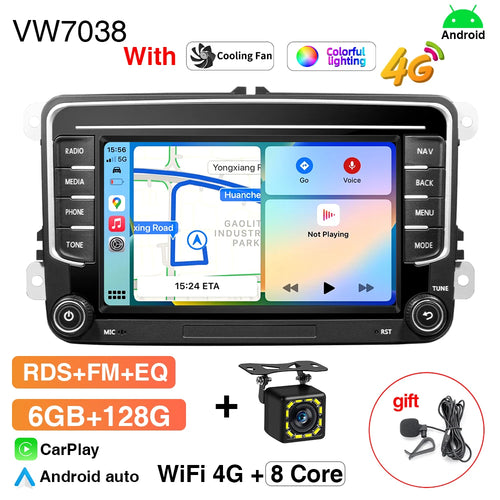 GRANDnavi Android13 Car Radio GPS For VW Volkswagen Skoda Octavia Golf
