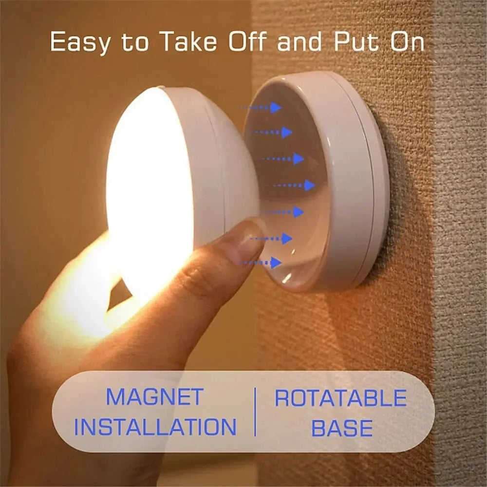 LED Night Light USB Charging Intelligent Human Induction For Bedside