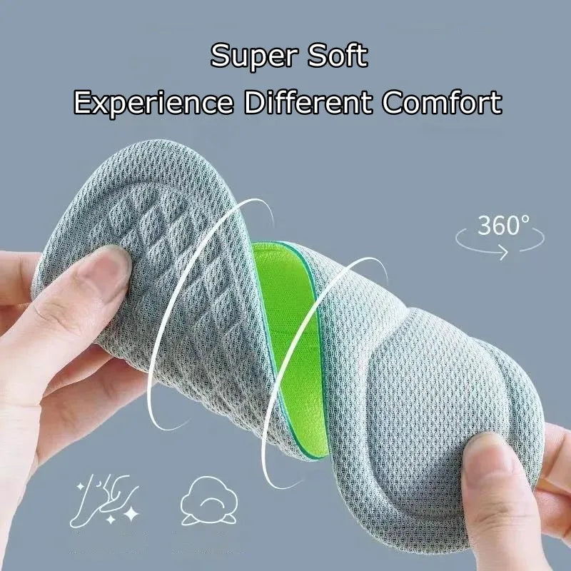 Summer Deodorant Sports Insoles for Shoes Sweat-absorbing Breathable