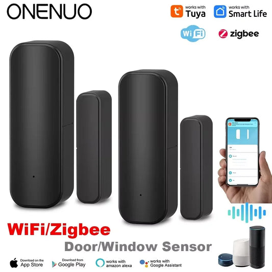 Tuya WiFi/ZigBee Door Window Sensor Smart Home Wireless Door Open